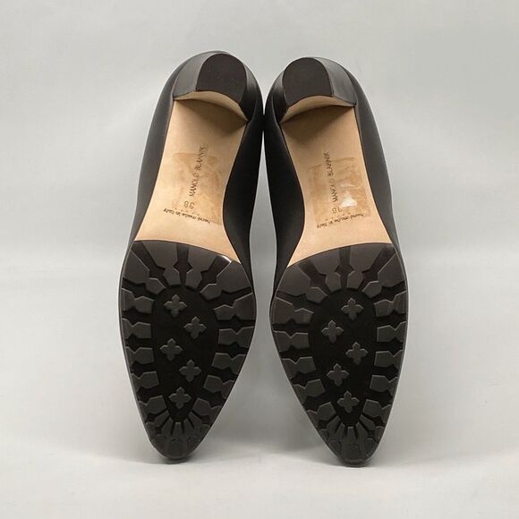 Manolo Blahnik Calasso 90MM Ruched Leather Boots size 38 - Picture 15 of 16